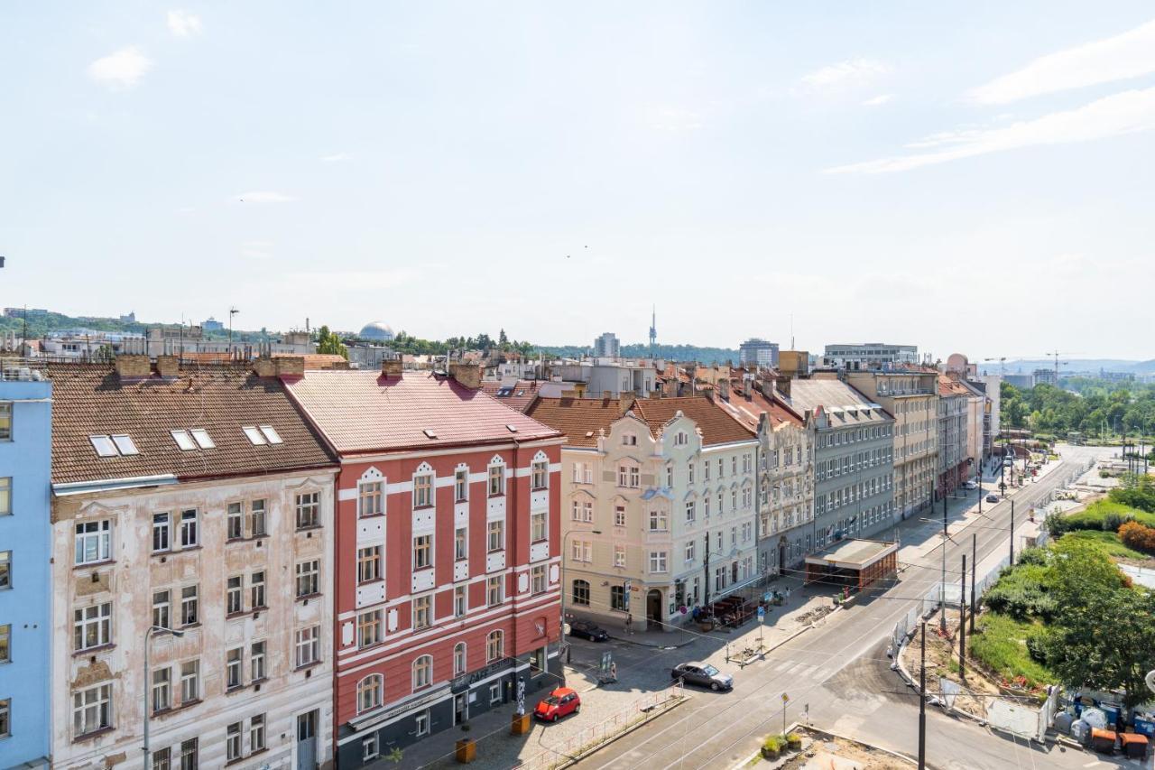 Penthouse # 81 With Panoramic City View In Elite Rezidence With Free Parking Прага Екстериор снимка